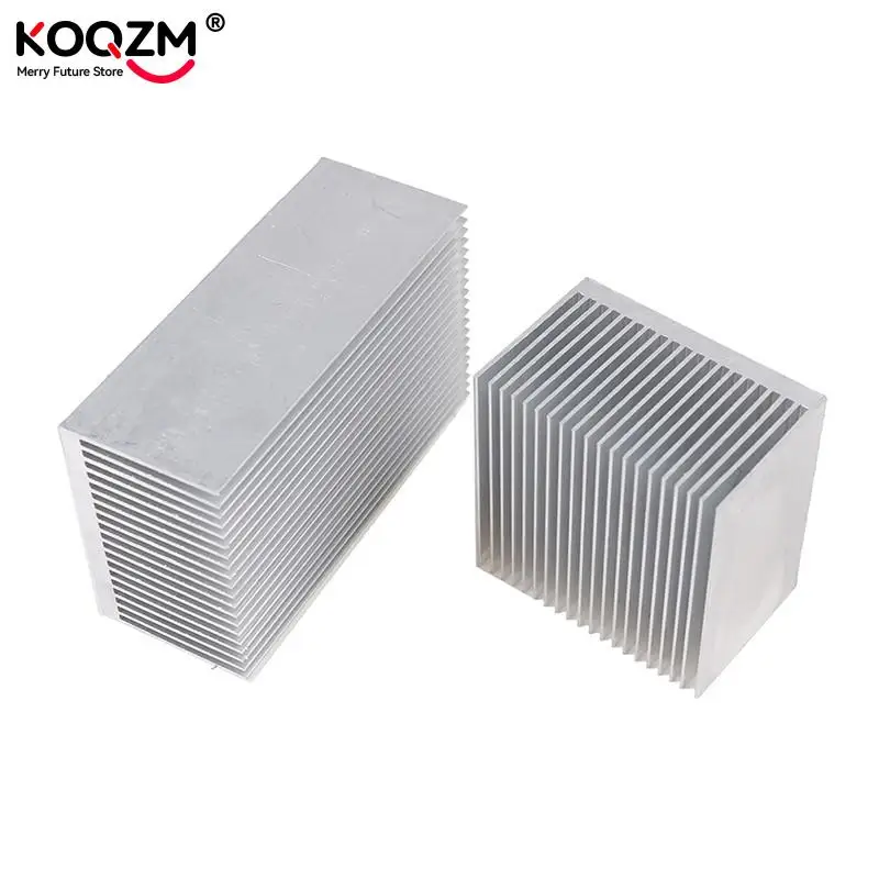 1pc Aluminum Alloy Heatsink Cooling Pad For High Power LED IC Chip Cooler Radiator Heat Sink 60*60*39mm/ 100*60*39mm aluminum heatsink