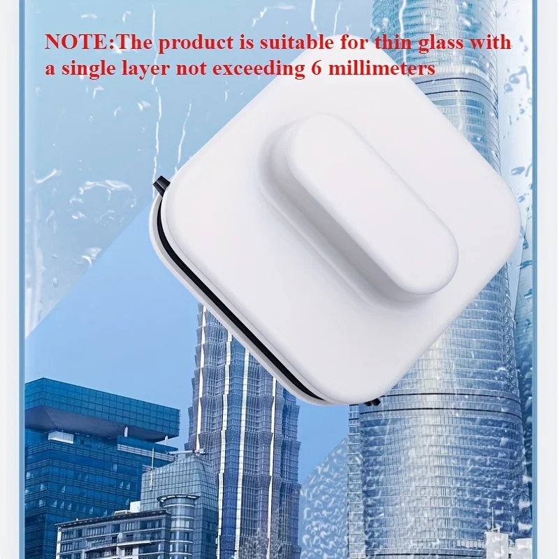 NEW Magnetic Window Cleaner Double-sided Window Cleaning Brush Glass Wiper A High-rise Glass Cleaning Tool with A Safety Rope