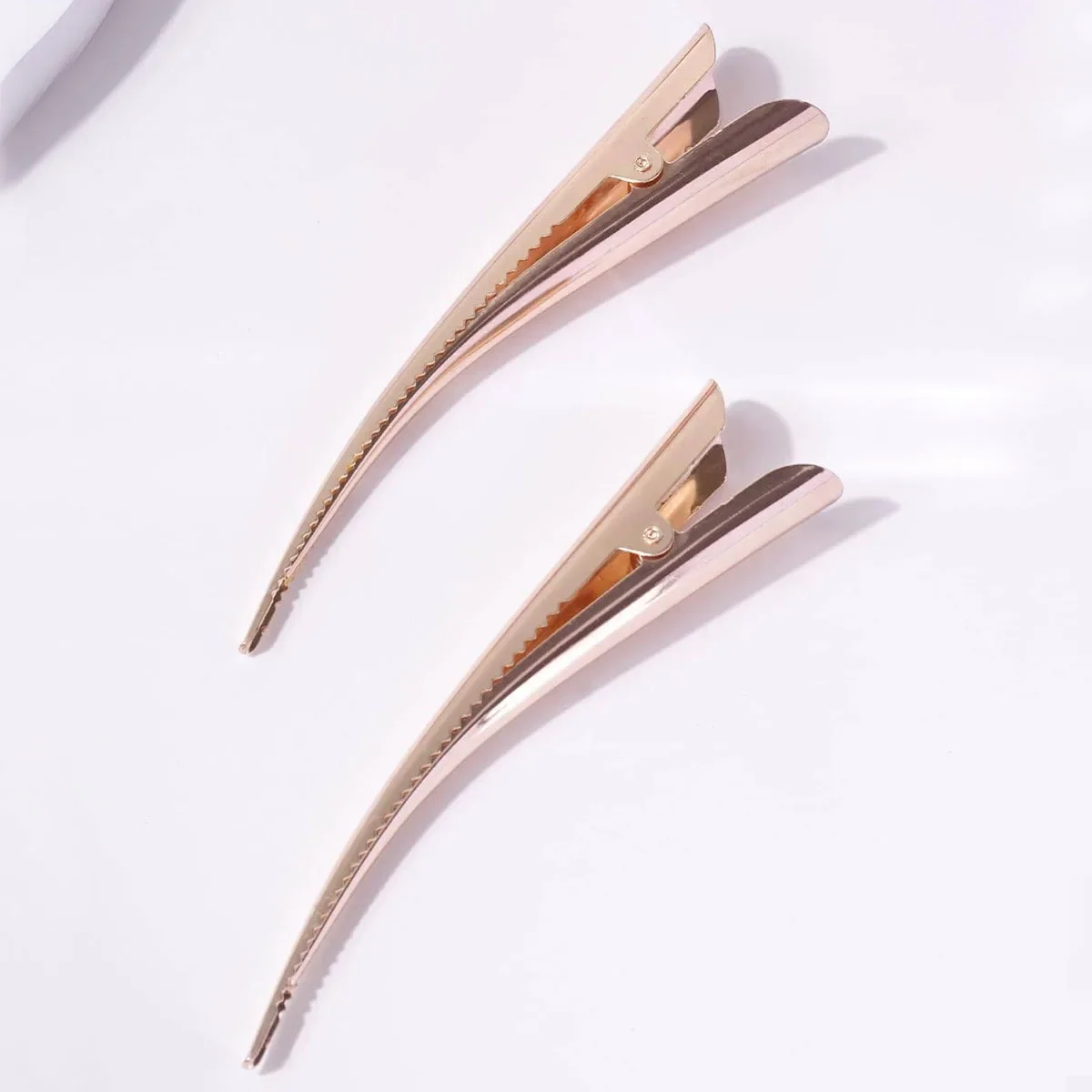 Elegant Long Metal Hair Clips - Stylish Hairdressing Accessories