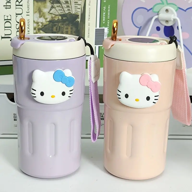 

Интеллектуальная Изолированная чашка для девушек с высокой эстетической ценностью, нишевая популярная трендовая Милая Hello Kitty, персонализированная Высококачественная защита от падения