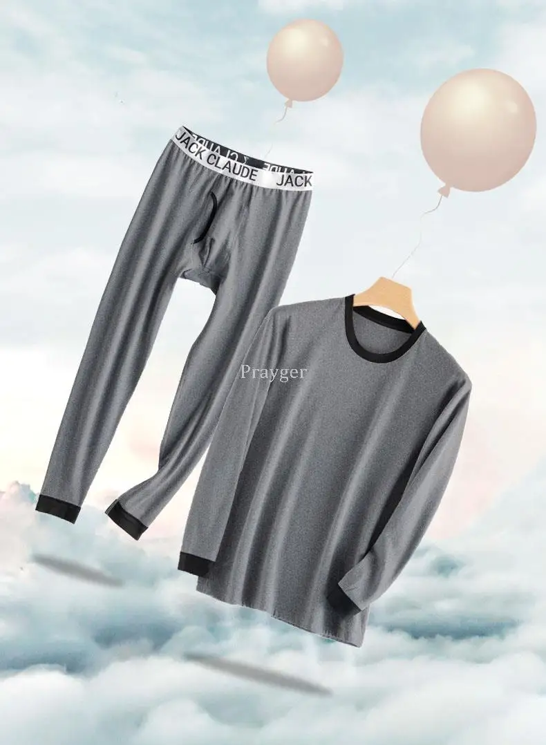 Men Winter Thermal Underwear Warm Body Long Jhons Couple Tops Buttoms Clothing Set best long johns