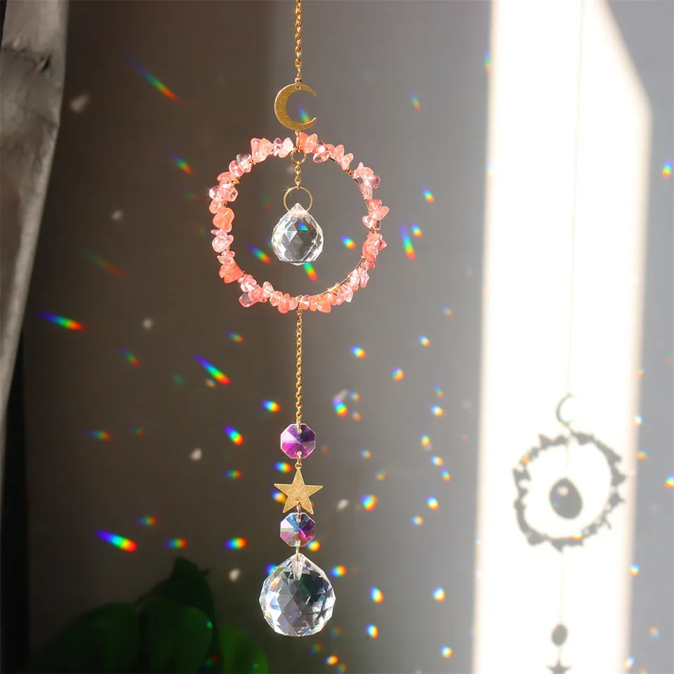 Attrape-soleil Ailes D'ange En Cristal Arc-en-ciel - Décoration Chakra