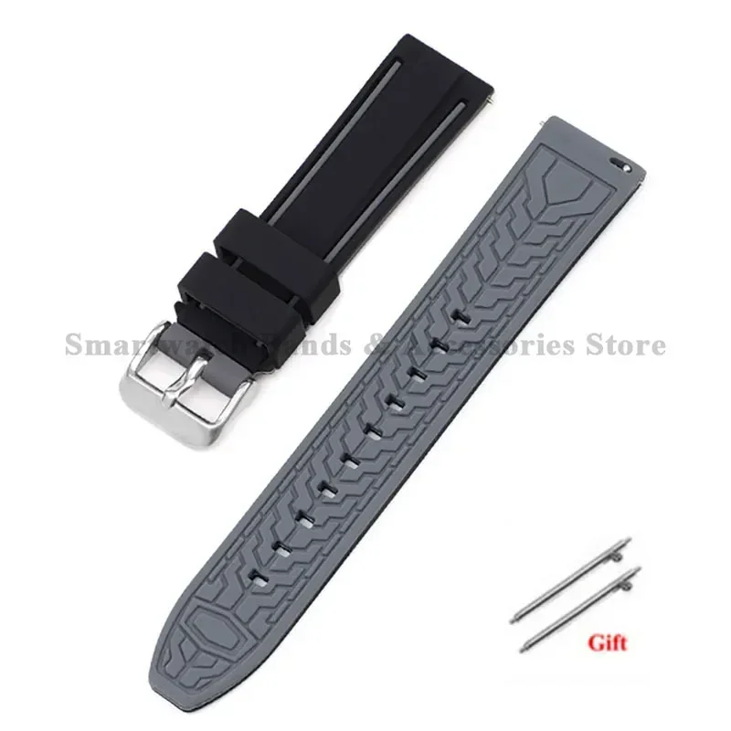 Silicone Quick Release Universal Watch Strap - Men's & Women's Replacement Wristband
