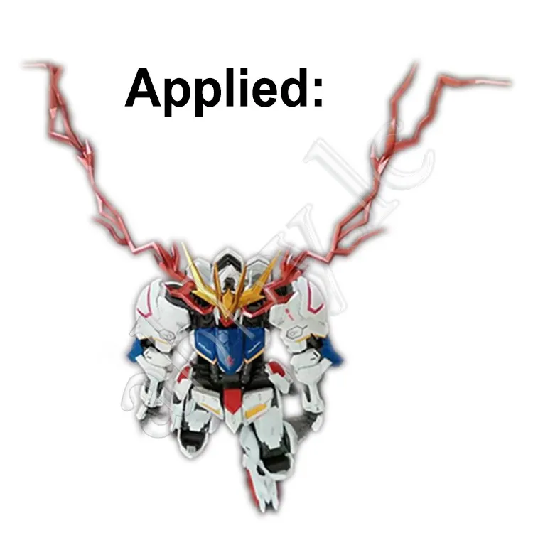 knex gears for MG 1/100 ASW-G-08 Barbatos Plastic Pre-painted Eye Effect and V Antenna Parts IBO Iron-Blooded Orphans diy house kits