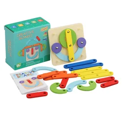 Montessori - Inspired Creative Puzzle Board Game - Educational Toy for Developing Fine Motor Skills and Shape & Color Recognition (Puzzle Kit)