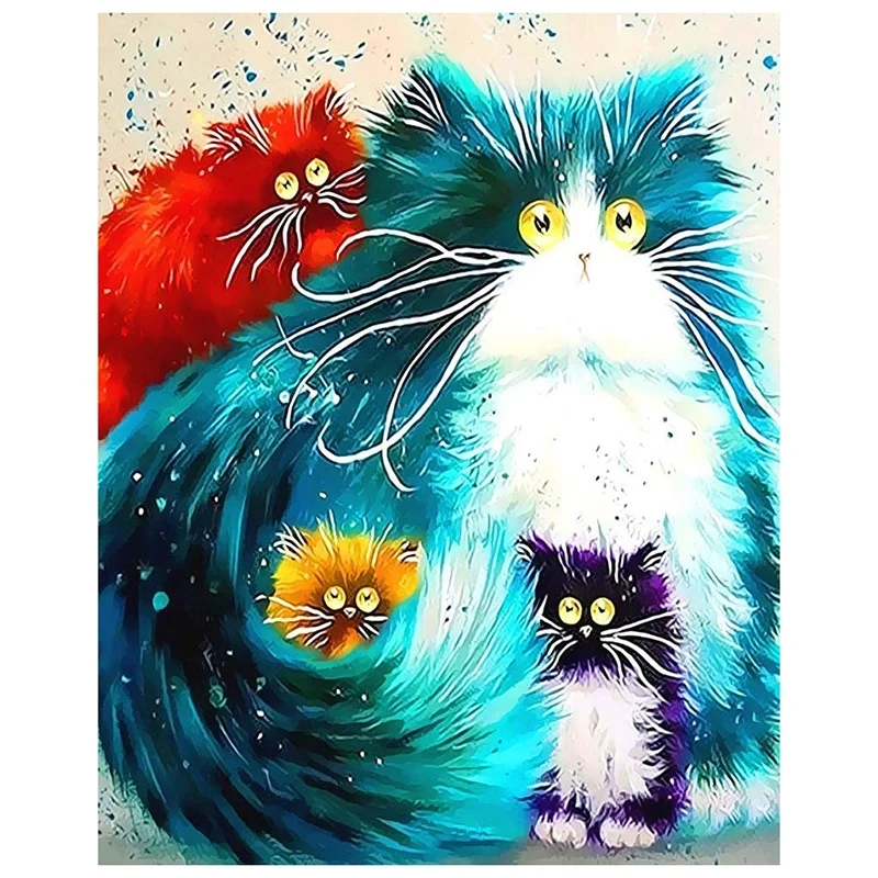 

Набор для рисования по номерам на холсте, 4 цвета