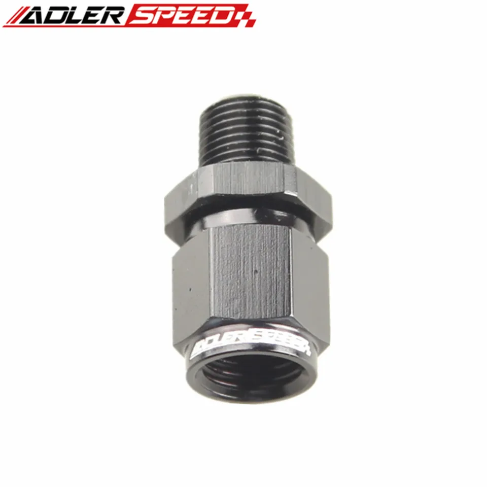 AN To 1/8 NPT Male To Female Fitting - Pressure Take Off Adapter For 3AN, 4AN, 6AN, 8AN, 10AN, 12AN
