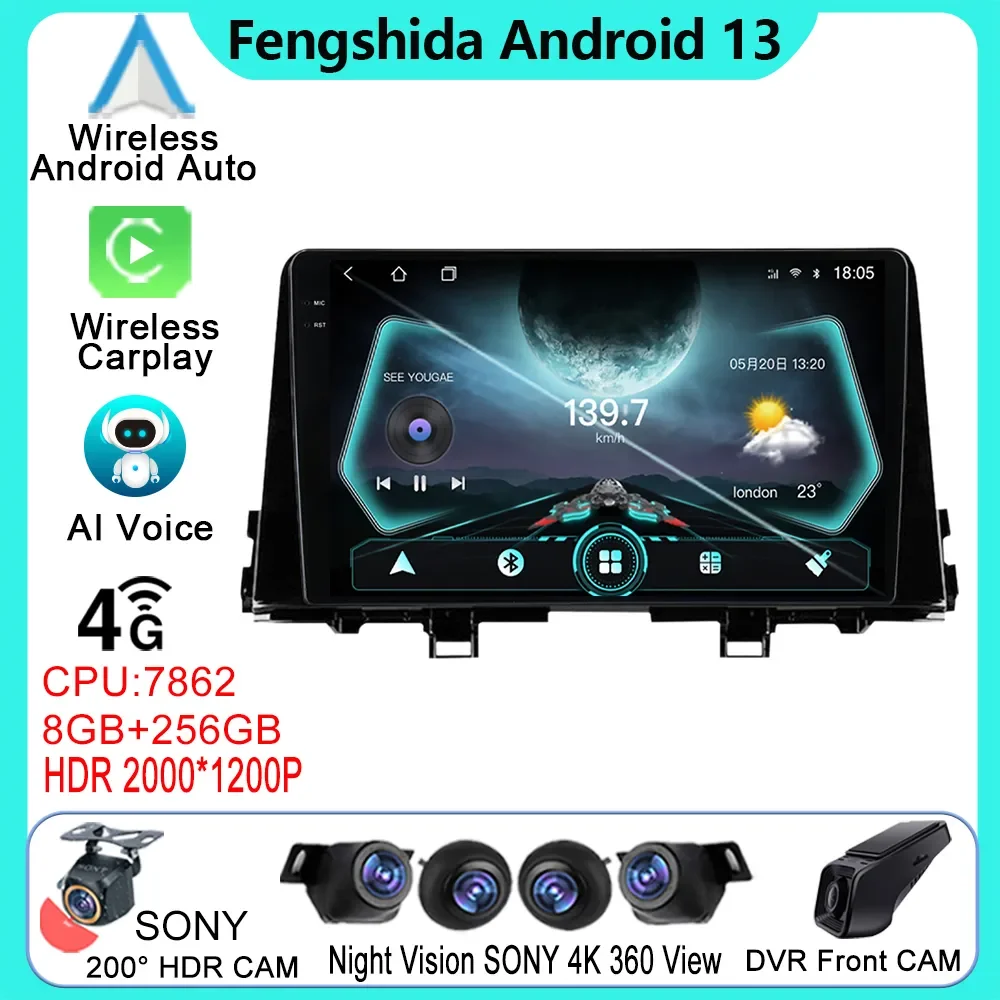 

Android Auto For KIA Picanto Morning 2016-2019 Android Auto Navigation Car Stereo Radio Multimedia Video Player Carplay Rear Cam