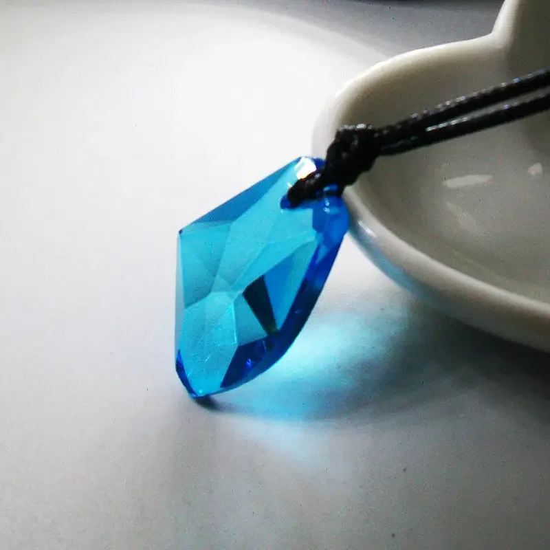 H2o Necklace Fashion Resin Moonstone Pendant Just Add Water Blue Stone Mako Mermaid Jewelry Film Gift Gift for Her 2