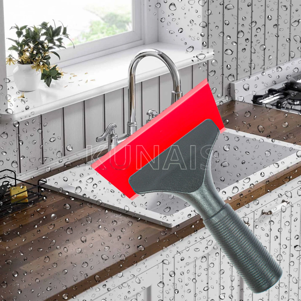 1PCS Automotive Window Film Scraper Vinyl Packaging Kit for Wallpaper and Film Scraping Glass Cleaning Silicone Scraper KUNAISI car film scraper car vinyl scraper silicone scraper automotive film tools car wrapping tools car cleaning kit window scraper window scraper tool
