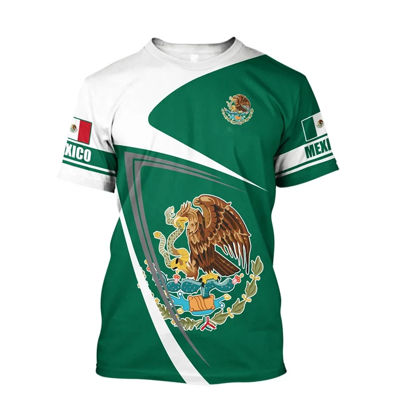 

Футболка мужская камуфляжная с эмблемой Мексики, Военная тактическая рубашка с 3D-принтом в стиле милитари, с коротким рукавом