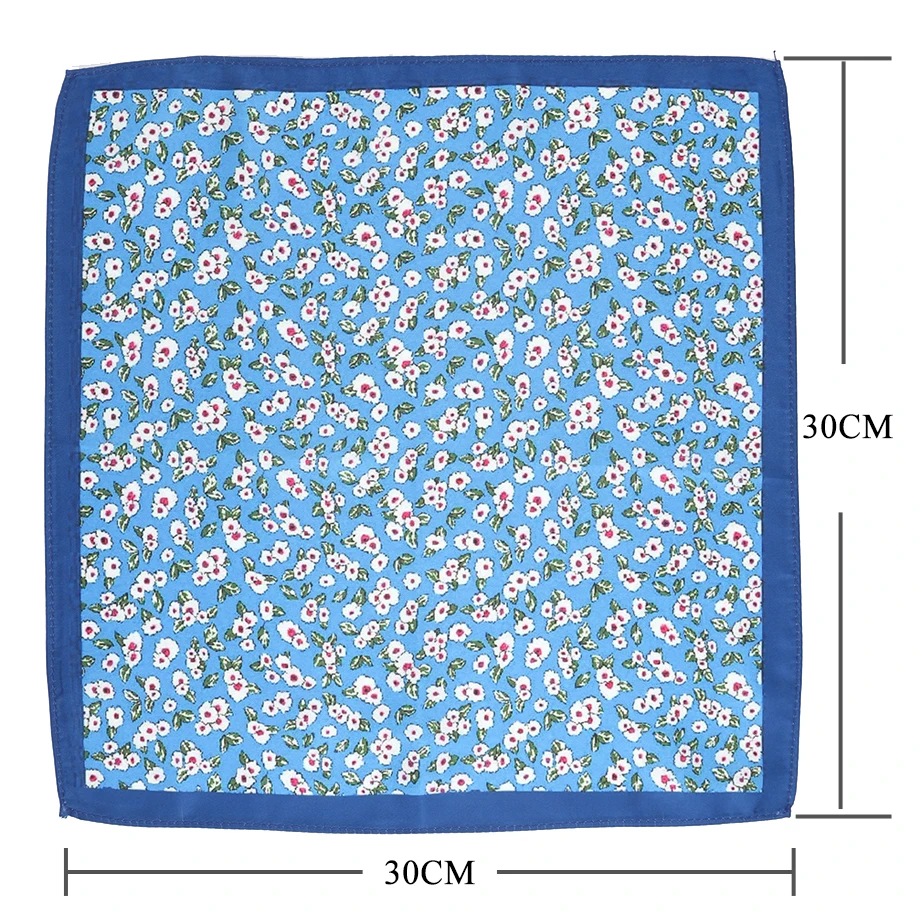 Pocket Square Printed pattern Fashion Men Handkerchief Floral Handkerchief