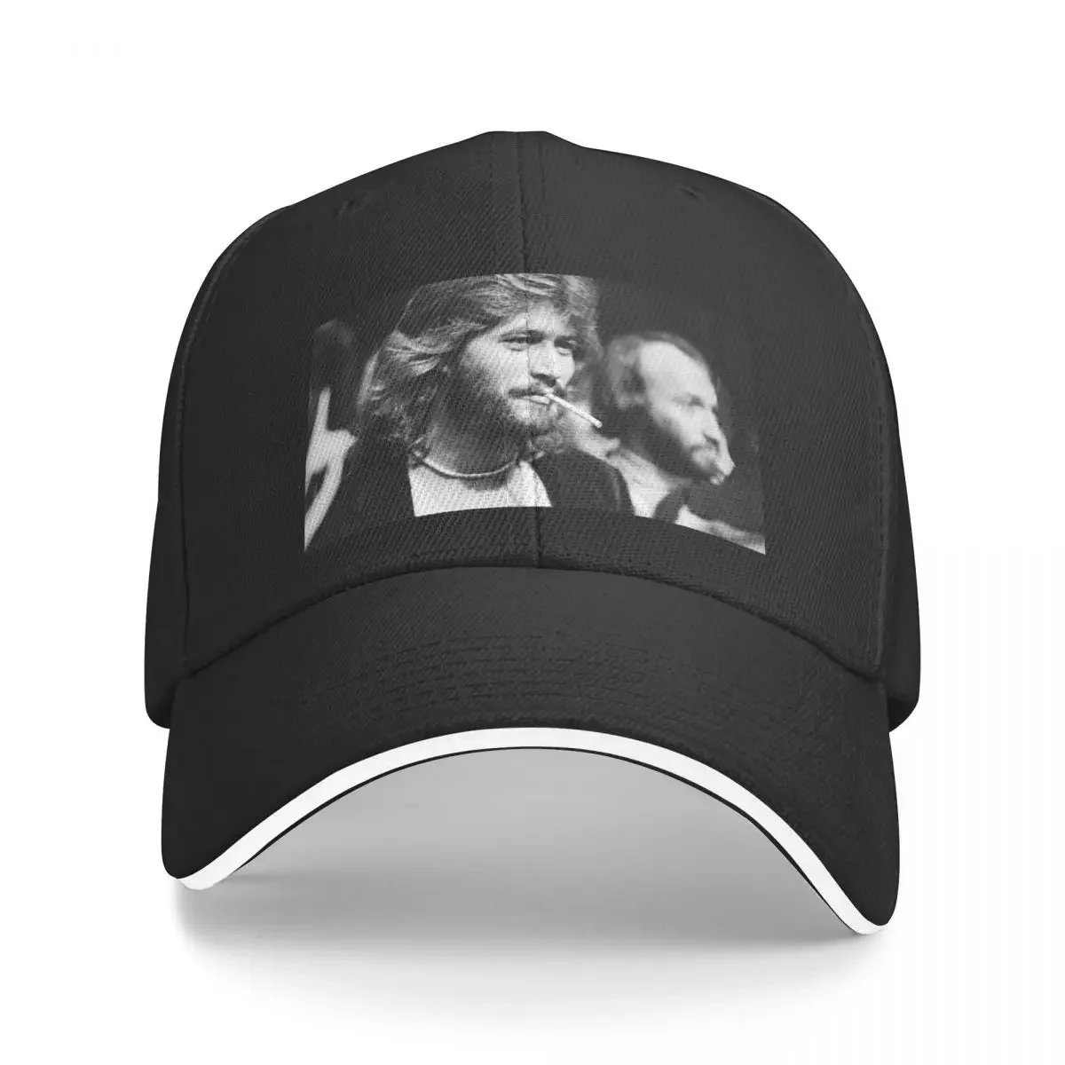 

BLACK AND WHITE OM BARRY GIBB barry-gibb-bee-gees Baseball Cap party Hat Christmas Hat Beach Outing Women Men's