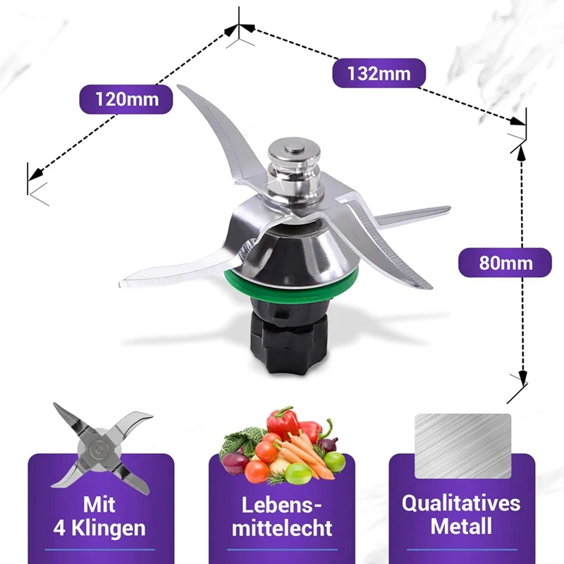 Míchací nůž příslušenství pro termomix nůž TM5 TM6 náhrada čepel pro termomix vorwerk TM5 jídlo procesor