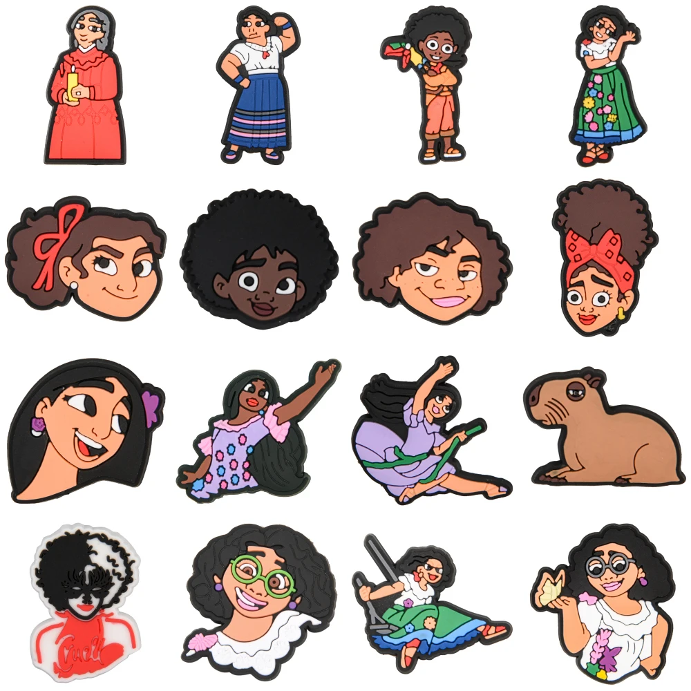 Hot Sale Movie Characters Croc Shoe Charms Women Men Clog Shoes Decorations Gesture Finger-guessing Game Bracelet Accessories