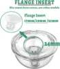 Flange Insert 17/19/21mm,Compatible with Medela/S9/S10/S12/S9pro/S12pro,Wearable Breast Pump Shield/Flange Inserts 2