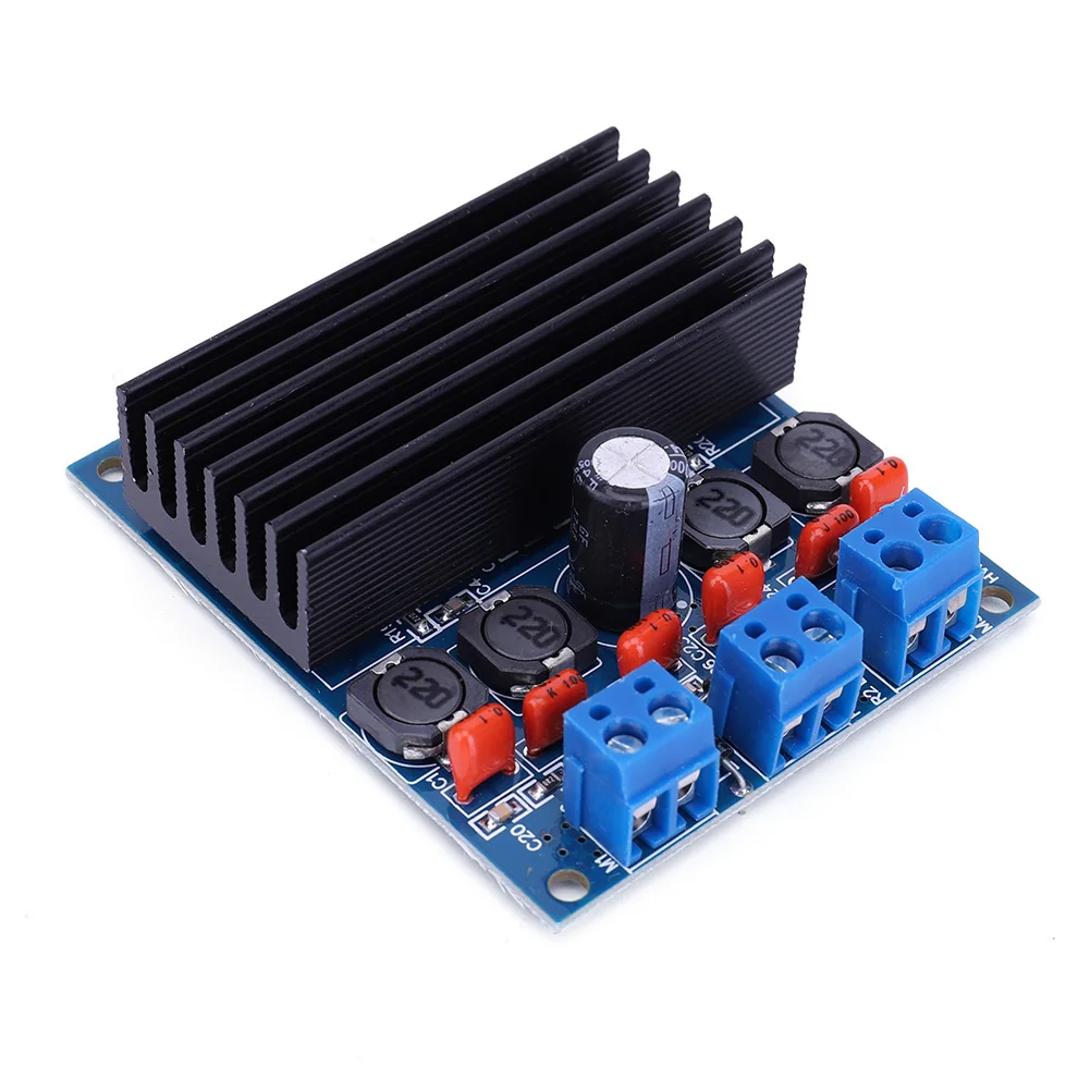 TDA7492 디지털 앰프 보드 고출력 2x50W 오디오 수신기 앰프 보드 모듈 부품 DC12-24V 음악 앰프 모듈