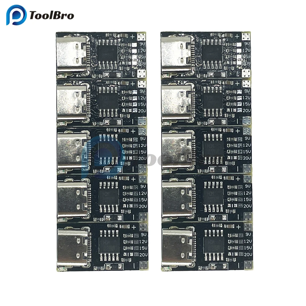 USB-C PD 트리거 보드 모듈, PD/QC 미끼 보드, 고속 충전, USB C 타입에서 12V 고속 충전기, 전원 공급 부스트 모듈