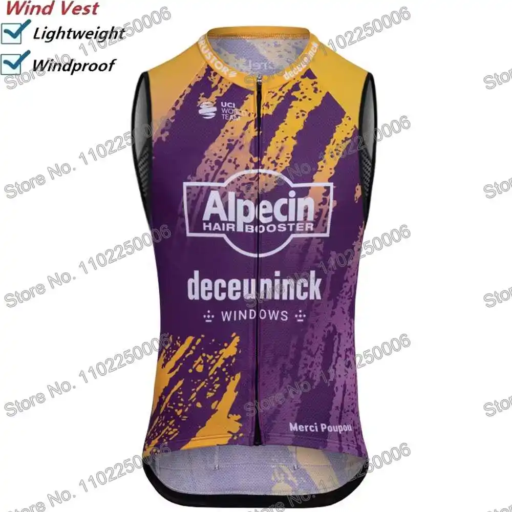 Description Picture 6 of itemAlpecin Deceuninck 2024 Cycling Vest Windbreaker Men Wind Vest Summer Road Race Bike Jersey Sleeveless MTB Women Bicycle Jacket
