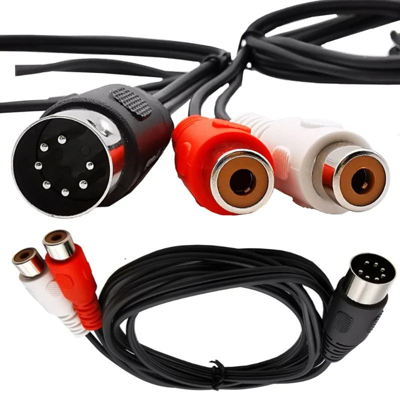 Cavo Audio MIDI Da 1 DIN 5 Pin Maschio A 4 RCA Femmina Connettore Stereo Cable E - Foto 4