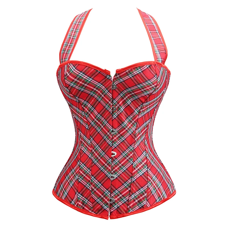 Sexy Pink Leopard & Lace Corset Bustier - Plus Size Gothic Floral Lingerie