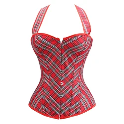 Sexy Pink Leopard & Lace Corset Bustier - Plus Size Gothic Floral Lingerie - XXXL (Red - 1)