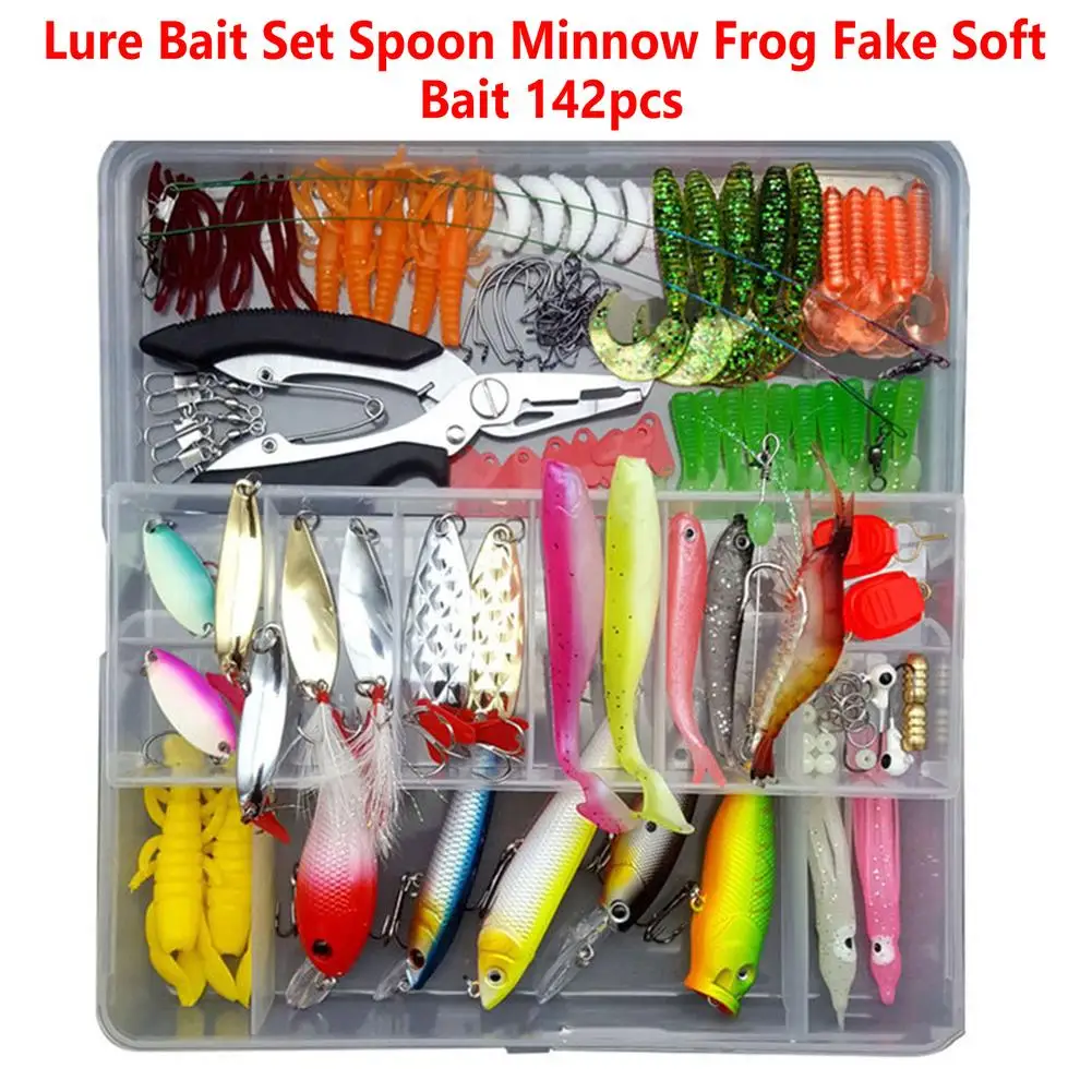 Fishing Lures Set Minnow Frog Spoon Soft Bait Fishhook Set Fishing Tackle  Accessories For Freshwater Seawater Artificial Baits - AliExpress