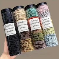 Bandes élastiques pour cheveux sans plis, 100 pièces, confortables et extensibles pour cheveux épais, parfaites pour les femmes et les adolescents 2