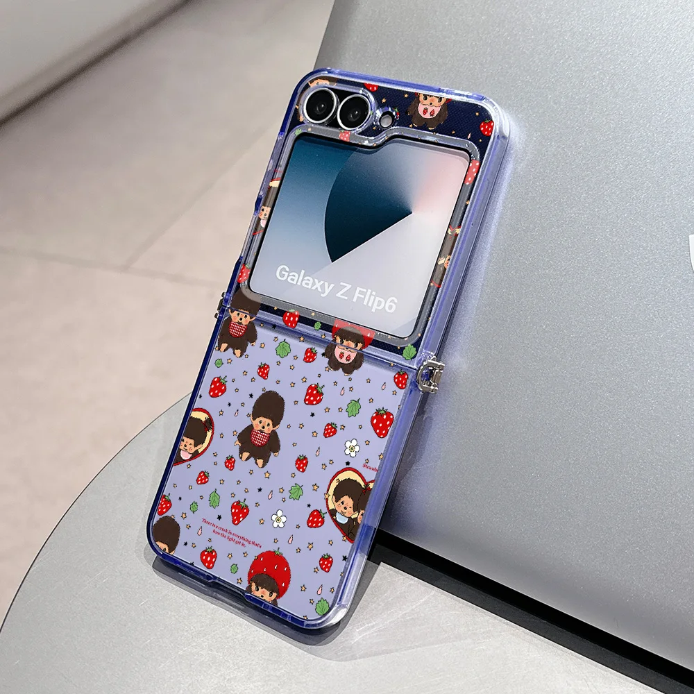 Cute Monchhichis Metal Connector Phone Case - Candy Color Soft TPU Cover