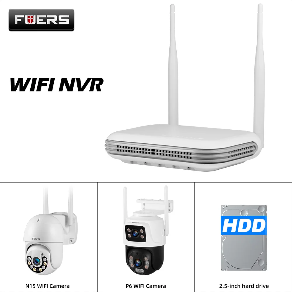 Fuersh.265diy8chsemfionvrsegurançaaoarlivrewifisistemadecâmeraipkitvigilânciacctvrostoáudiogravadorvídeo-AliExpress
