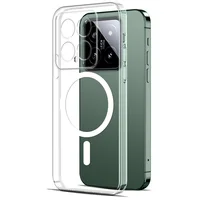 Transparent Clear For Magsafe Case For Xiaomi 14 Ultra 13 12 13T 12T Pro Magnetic Wireless Charging Soft Back Cover Accessories 1