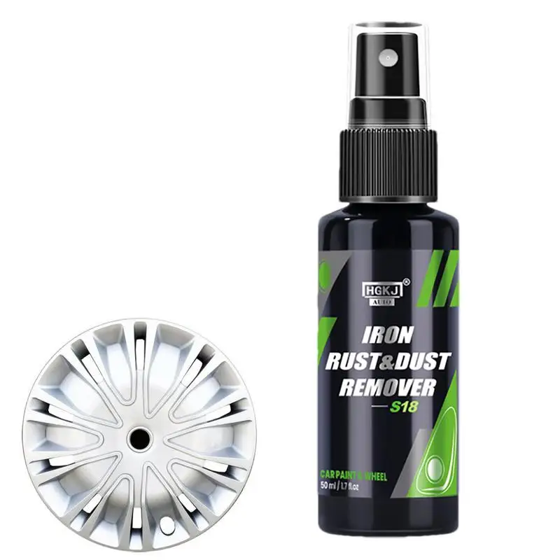 Iron remover HGKJ S18 50/100ML Protect Wheels And Brake Discs From Iron Dust Rim Rust Cleaner Auto Detail Chemmical Car Care