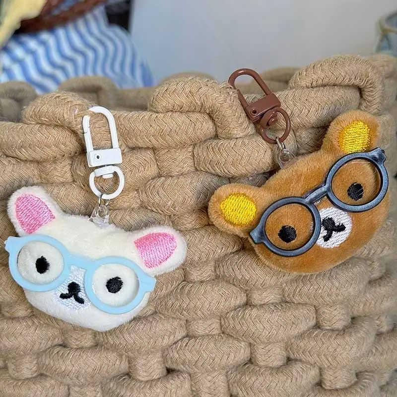 Rilakkuma Kawaii Entspannter Bär Taschenanhänger Cartoon Schlüsselanhänger Plüschpuppe mit Anhänger Studentengeschenke