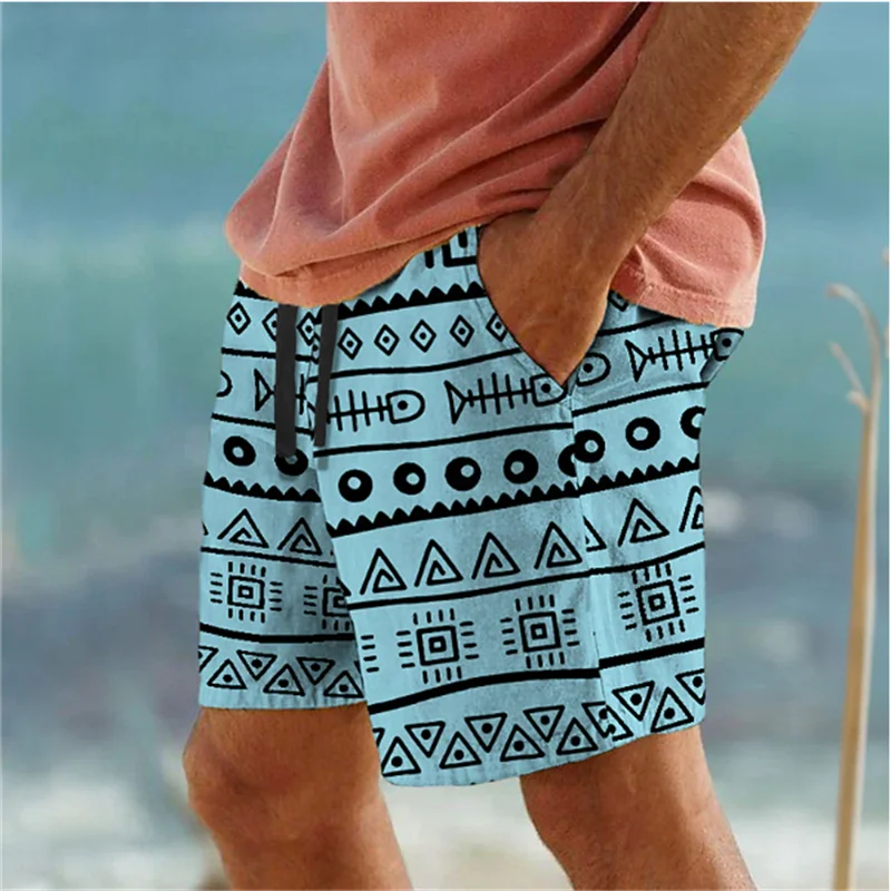 Men's Casual Beach Shorts 3D Print Surfing Trunks