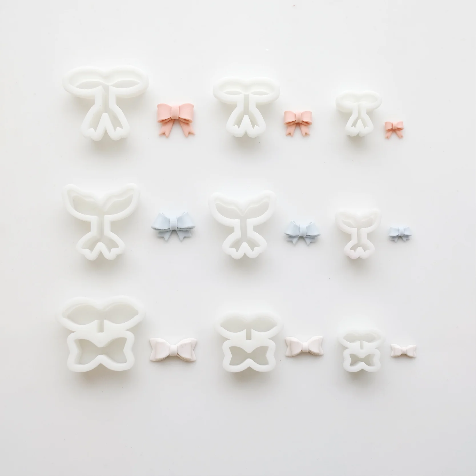 Bow Earring Cutter Set Bow Clay Earring Cutter Polymer Clay Cutters Jewelry Cutters Trendy earring Cutters