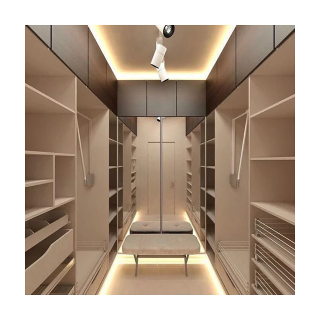 Armario de lujo moderno de piso a techo con modernos cierres en forma de U. Armario  modular para el dormitorio - China Armario, vestidor