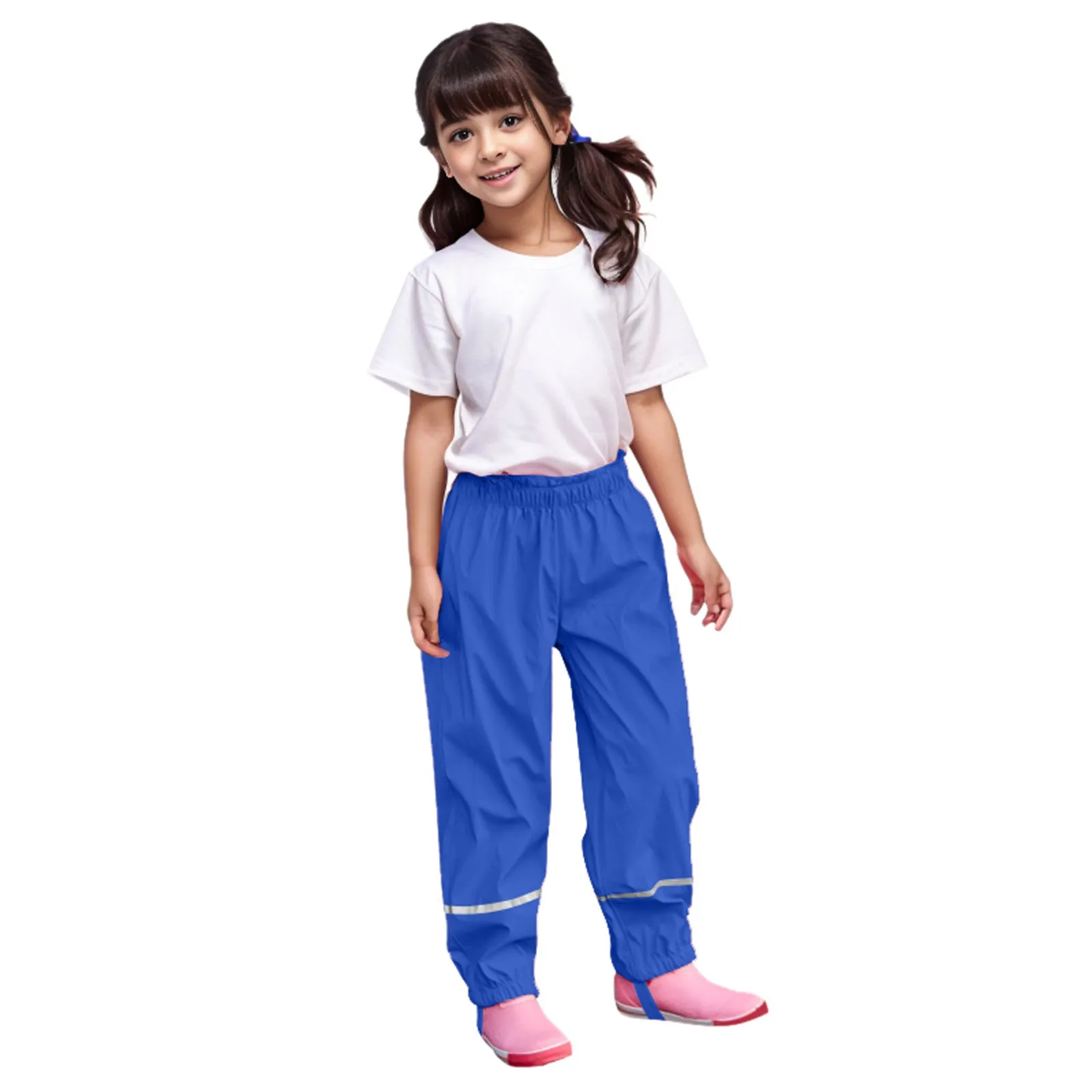 

2024 Waterproof Kids Pants Mud Children Thin Windproof And Breathable Outdoor Rain Pants Pantalones NiñA Брюки Для Девочек