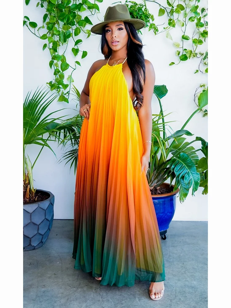 Wmstar Dresses for Women's Clothing Sleeveless Solid Maxi Party Long Dress New in Summer Holiday Wholesale Dropshipping 2024