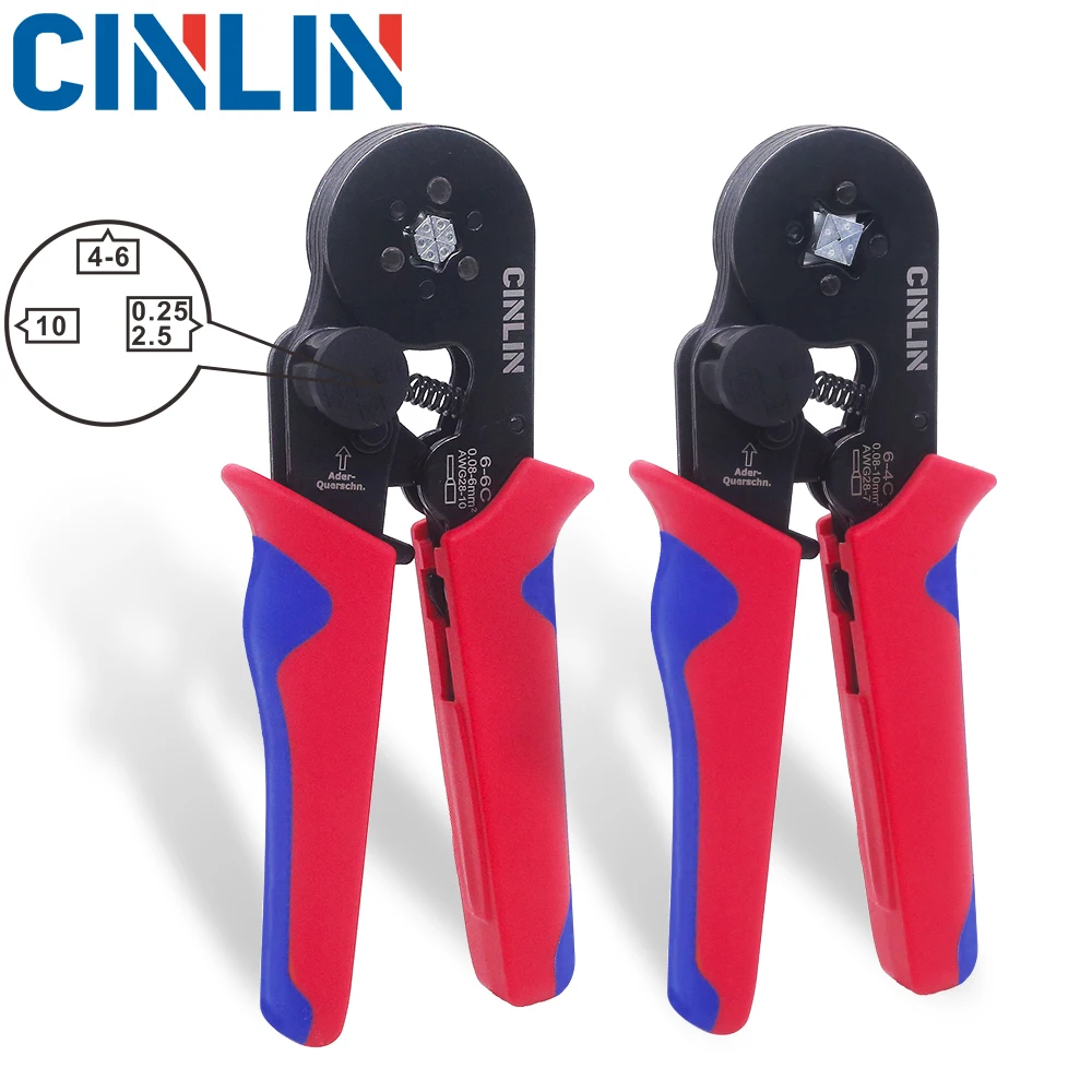 

Adjustable Tube Bootlace Terminals Crimping Pliers VE&TE Min 0.08mm Max 16mm Set Hand Tools Electrician Crimper HSC8 6-4 6-6 10S