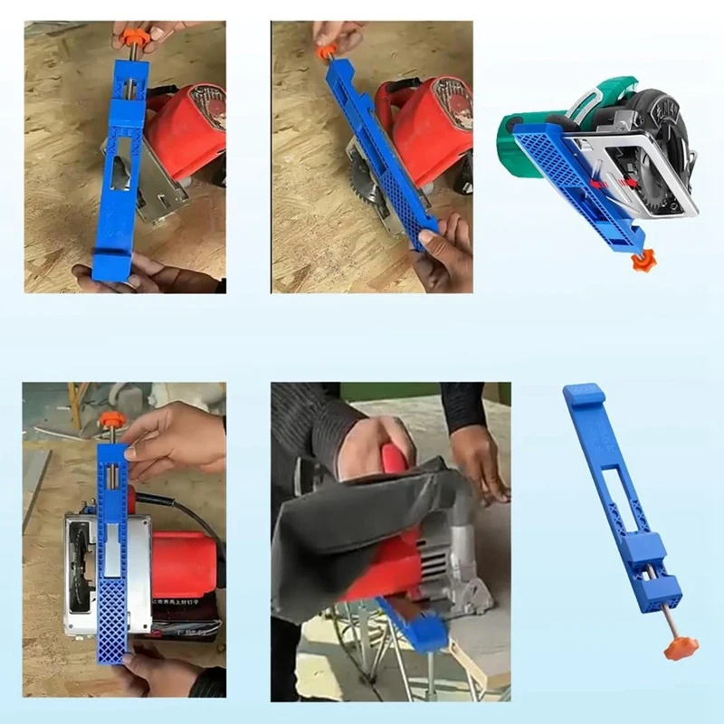 Adjustable Cutting Machine Base Guide Electric Circular Saw Milling Positioning Clamp Precision Wood Cutting Guide