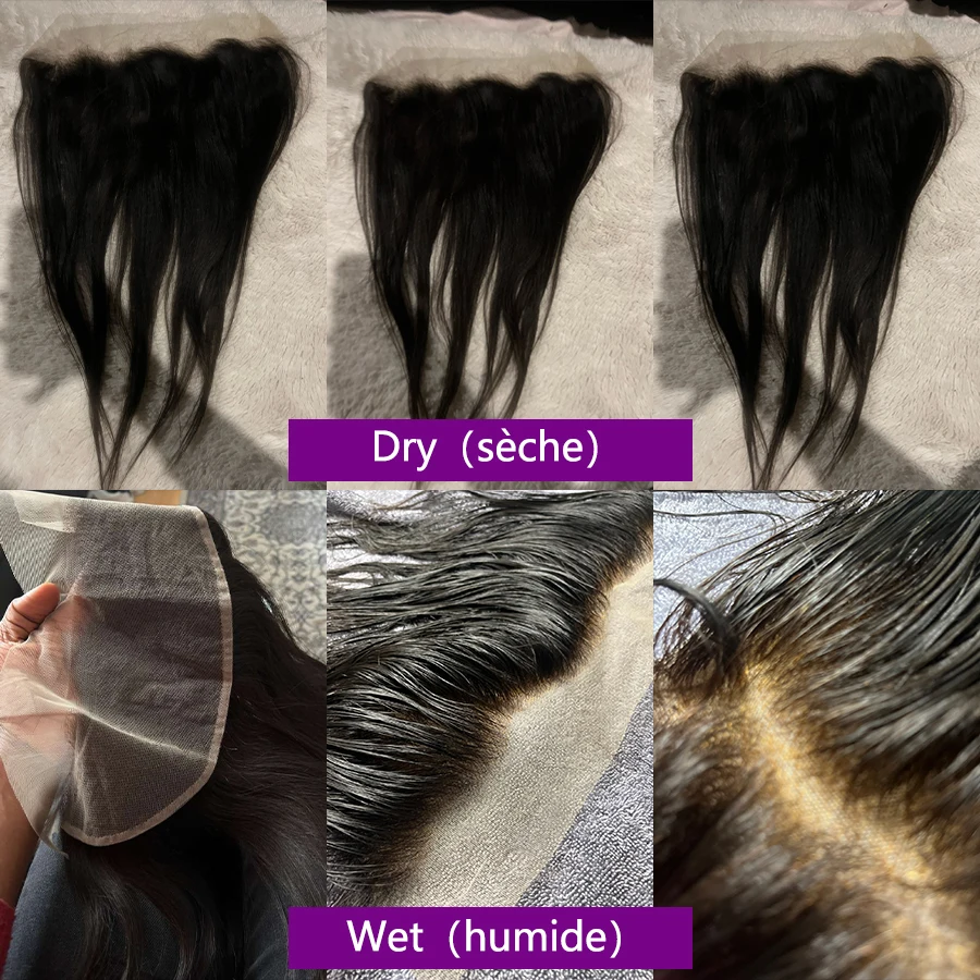 13x4 Lace Frontal Closure 4x4/5x5/6x6 Straight Lace Closure Human Hair Transparent Ear to Ear Frontal Extensions for Women 5