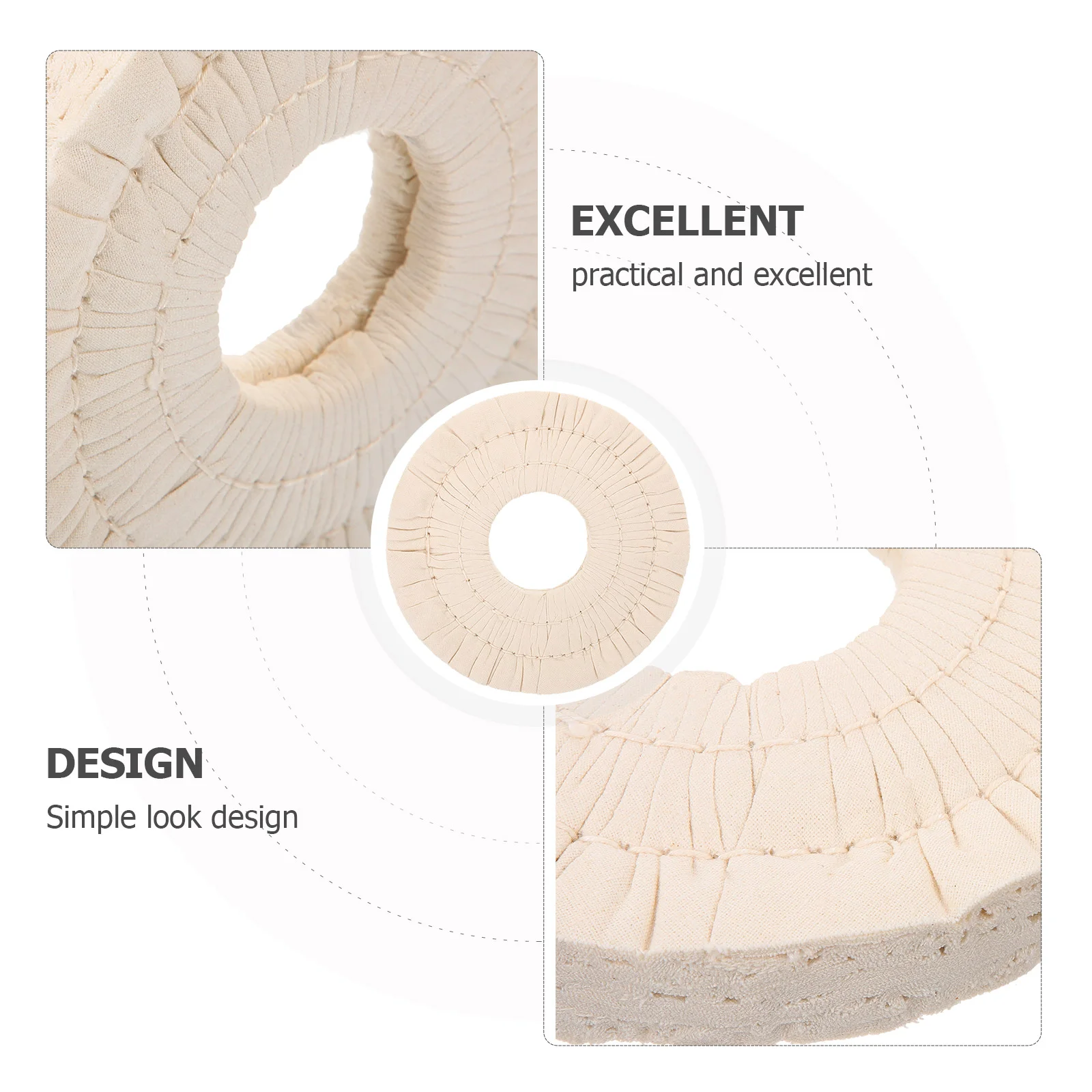 Sanding Discs 150X50X25Mm Non Woven Fabric Polishing Wheel Cloth Edge Banding Machine Accessories ing Wheel Replacement Sanding Disc