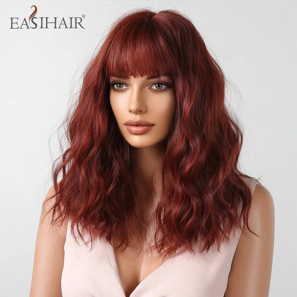 para Mulheres, Cabelo Curto Bob, Cabelo Vermelho