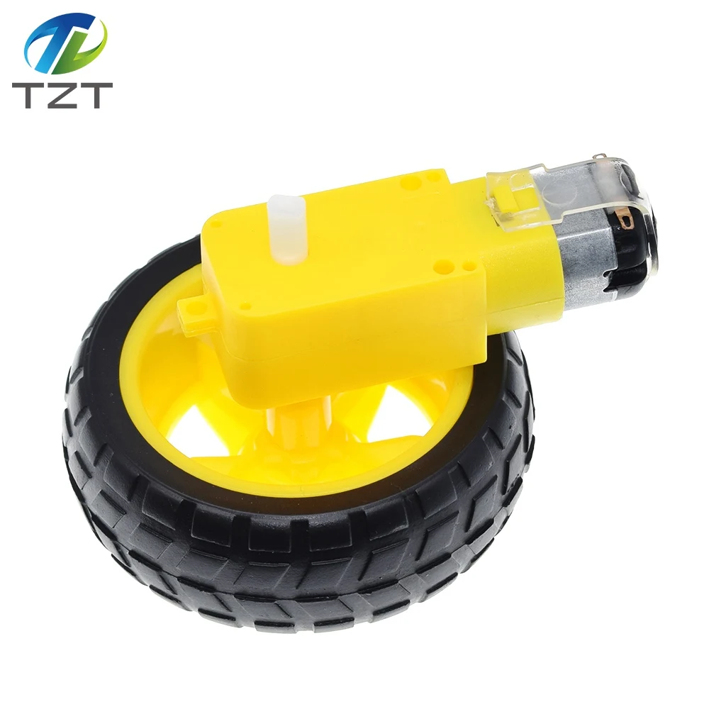 Enhanced Product Title: High-Performance DC Motor with Supportive Wheels for Smart Car Chassis and Robotic Applications