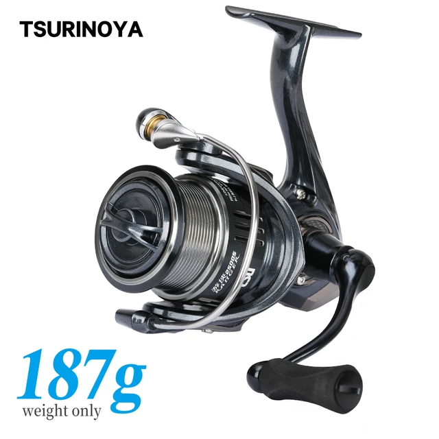 TSURINOYA Fishing Reel FS 500 800 1000 Ultralight Spinning Reel 165g 9+1BB  4kg Drag Power Bait Finesse Stream Bass Trout Reel