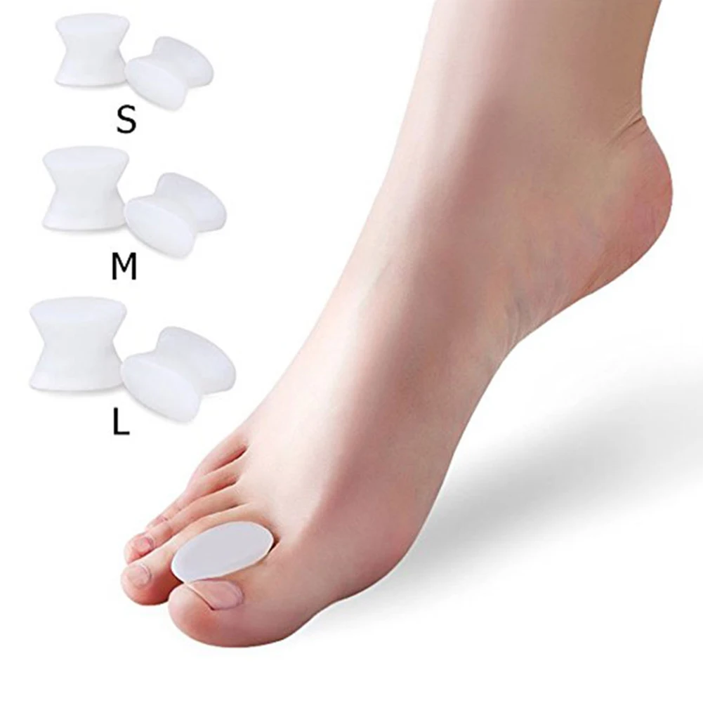 Silicone Foot Finger Toe Separator Adjuster Hallux Valgus Pedicure Corrector Feet Care Bunion Bone Thumb Valgus Protector 1 toe separators toe corrector toe spreader finger toe separator toe protectors