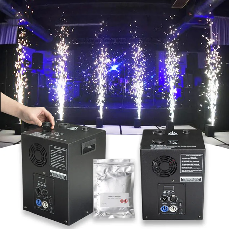 Stage Equipment Show Atmosphere Special Effects Cold Spark Machine Fireworks 2-4m Remote Control Wedding Fog Machine Party Light