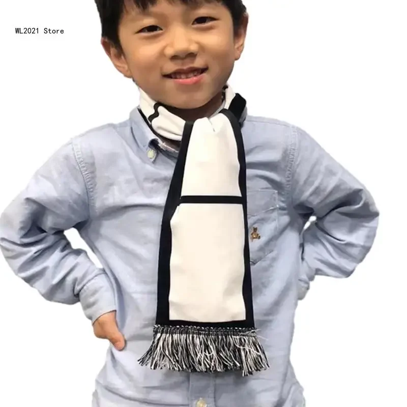 Popular DIY Blank Scarf for Women Men Heat Transfer Printing Neck Scarf for Children Adult Valentines Gift