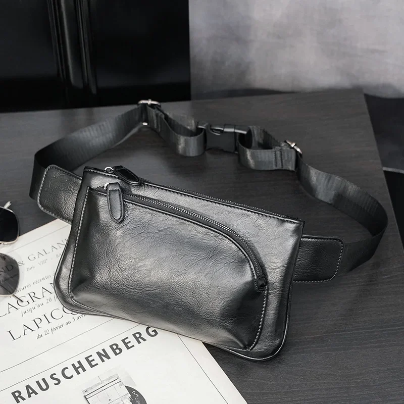 Fashion Waist Bag Chest Bag for Men Crossbody Casual Small Sling Cellphone Bag Single Shoulder Bag