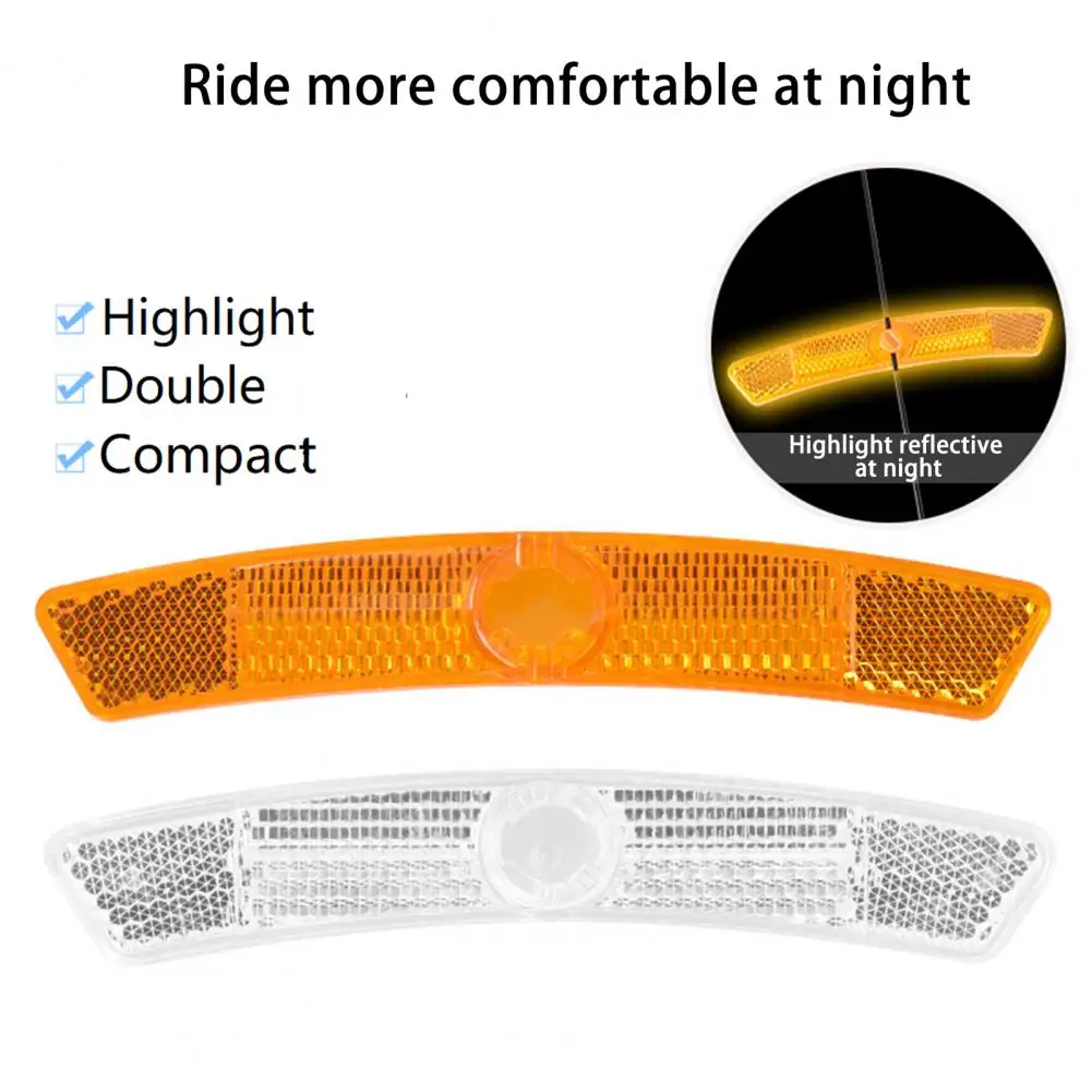 Compact Bicycle Reflector Wear-resistant Spoke Reflector Honeycomb Design Long-lasting Bike Spoke Safety Warning